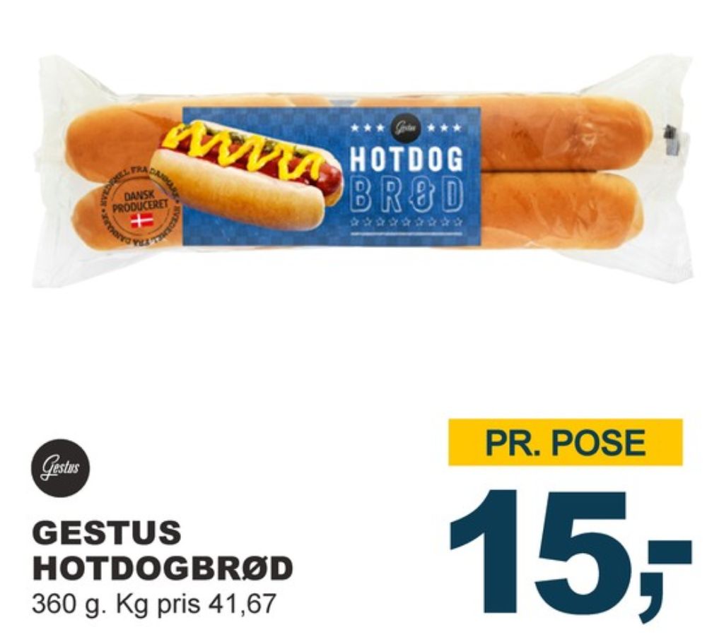 Gestus, Hotdogbrød