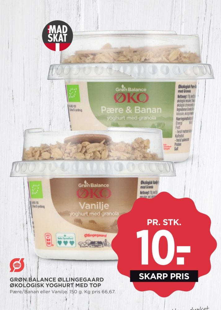 Grøn Balance Øllingegaard, Vanilje Yoghurt med granola