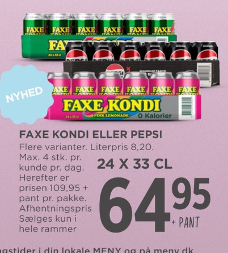 Faxe Kondi 0 Kalorier, Sportssodavand 24 pk.