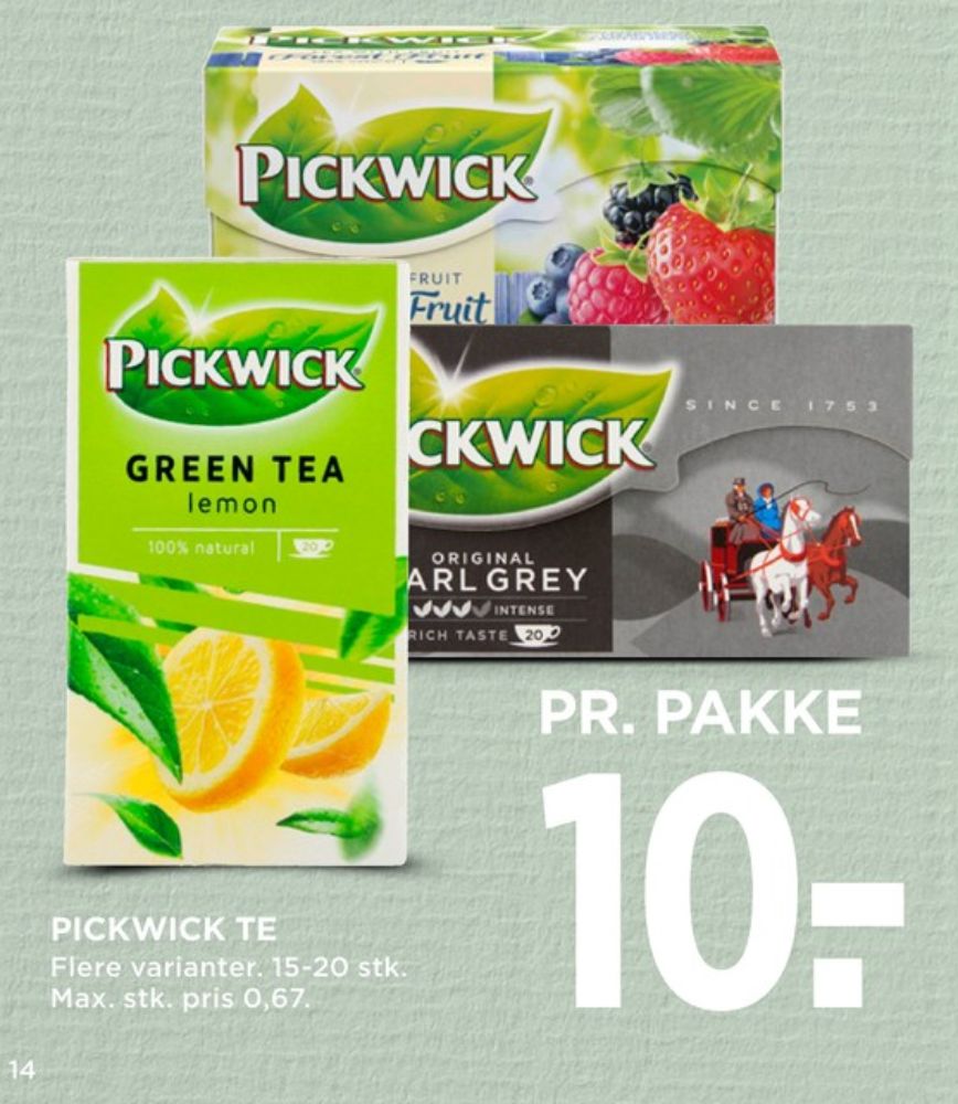 Pickwick, Tebreve