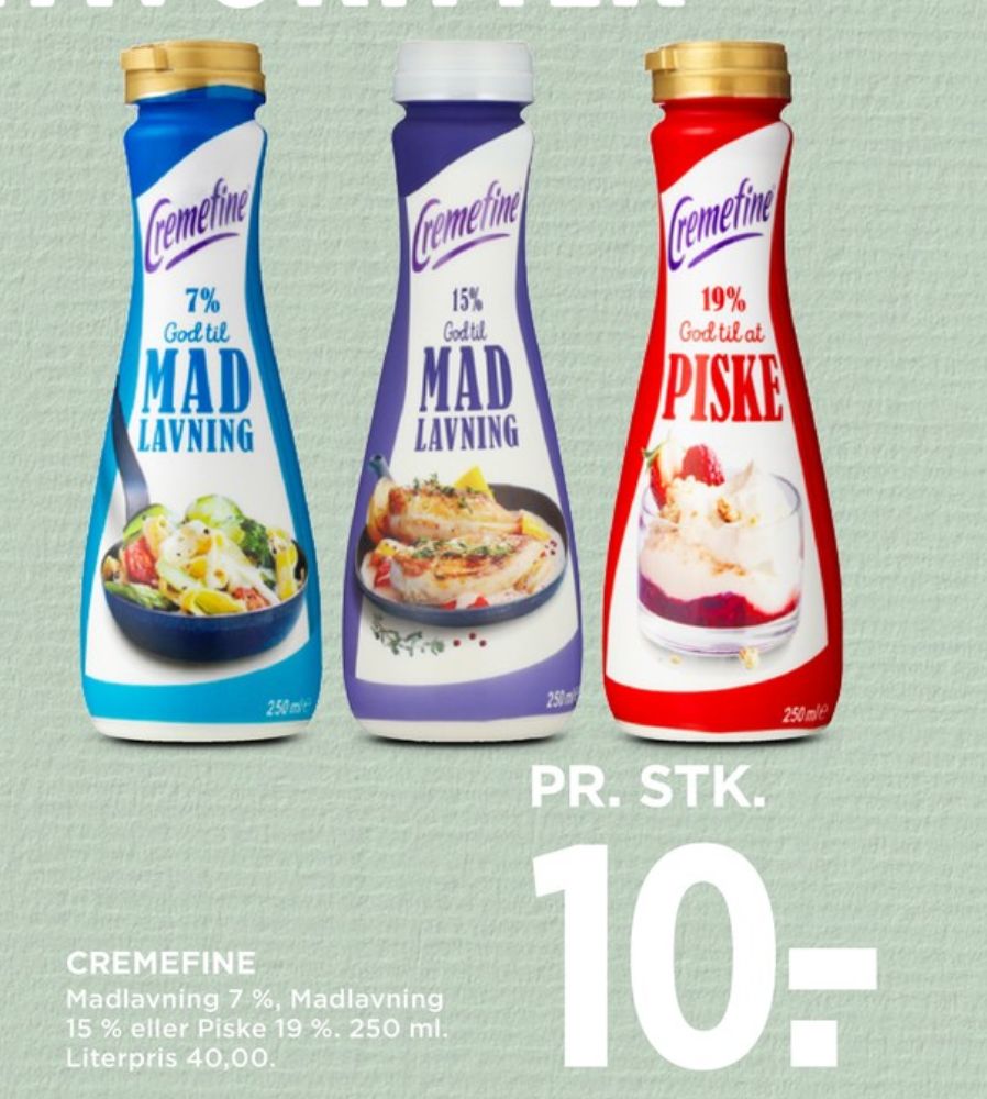 Cremefine, Flødealternativ 19 %