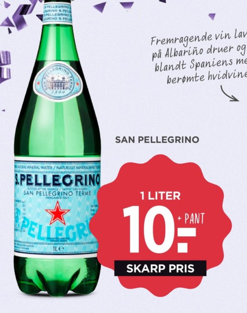 San Pellegrino, Mineralvand med brus