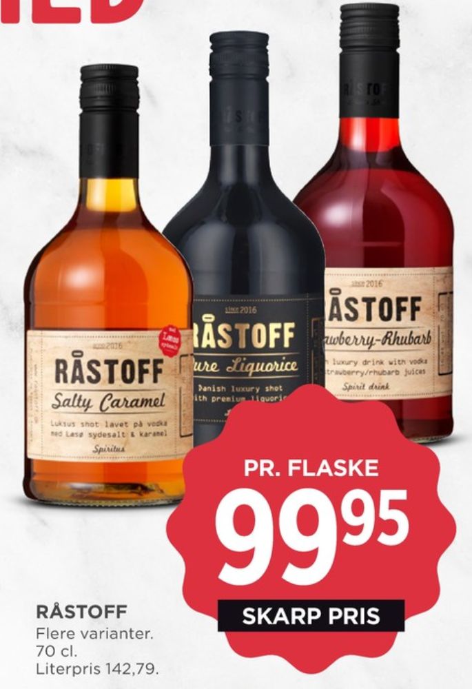 Råstoff Pure Liquorice, Shots