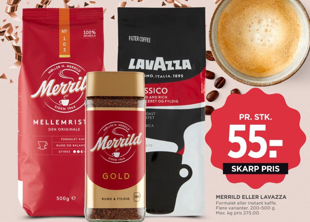 LavAzza Classico, Kaffe Formalet