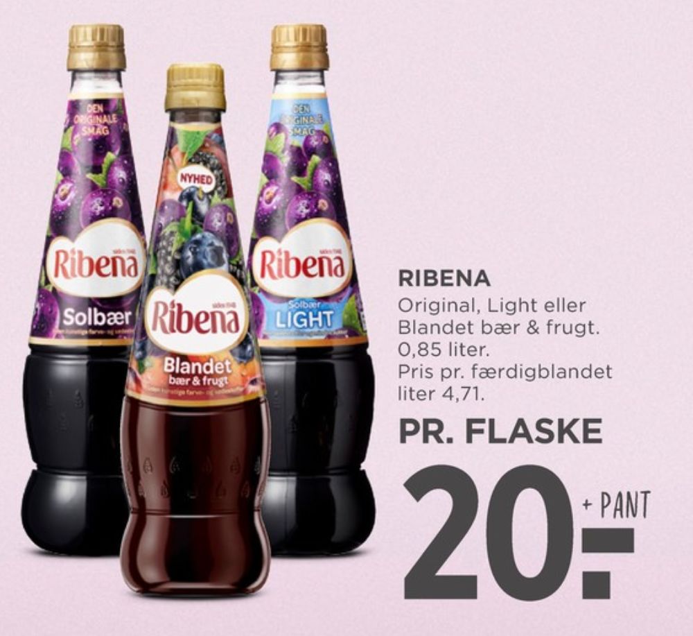 Ribena, Blandet Bær & Frugt Frugtsaft