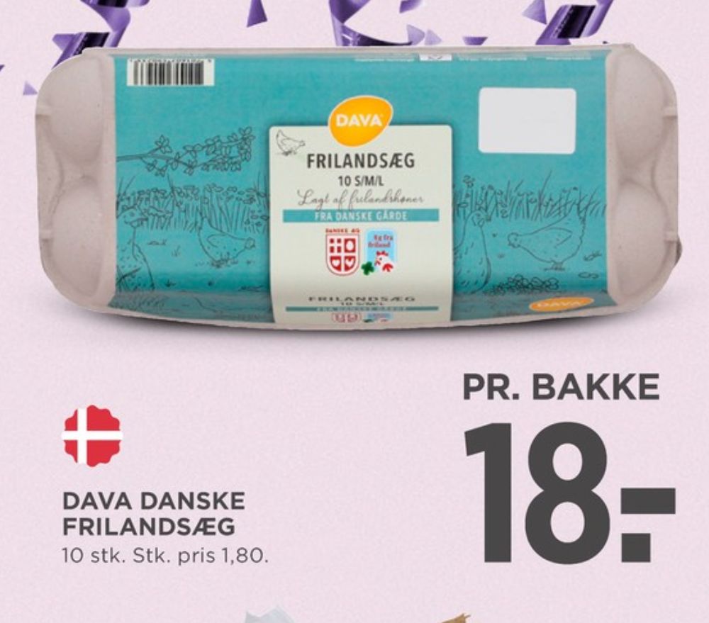 DAVA Foods, Frilandsæg S/M/L