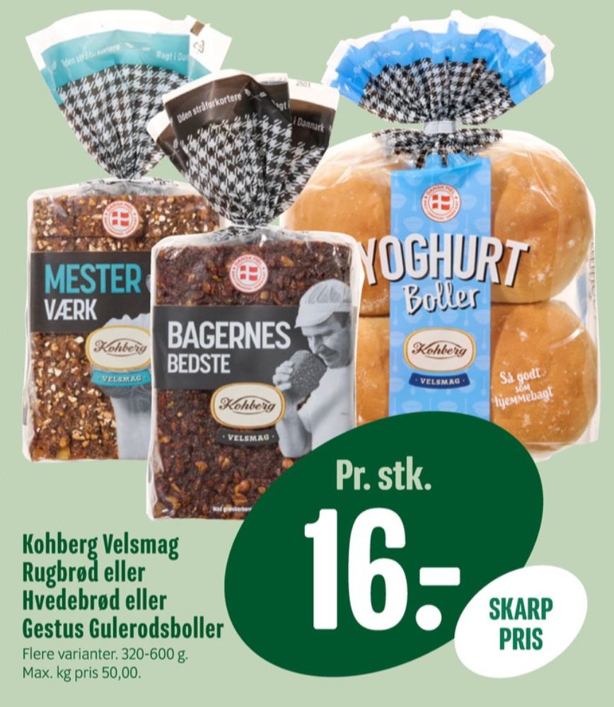 Kohberg Bagernes Bedste, Rugbrødsskiver
