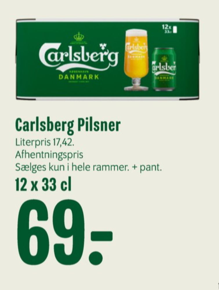 Carlsberg Pilsner, Øl 12 pk.
