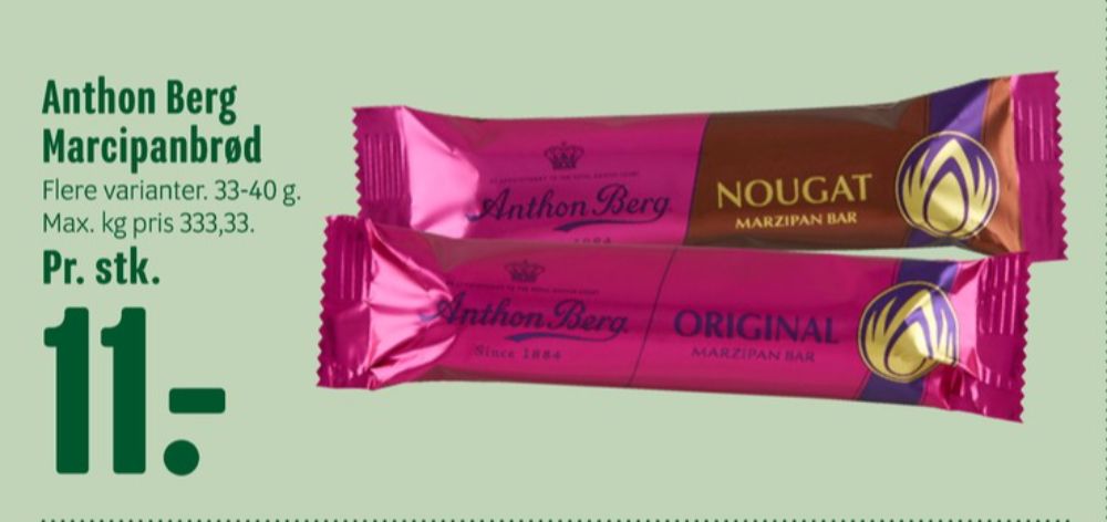 Anthon Berg, Marcipanbrød Nougat