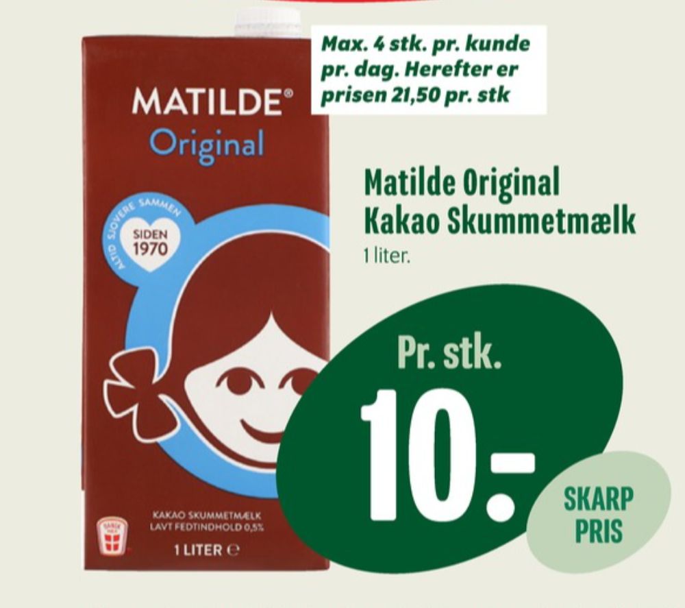 Matilde, Kakaomælk