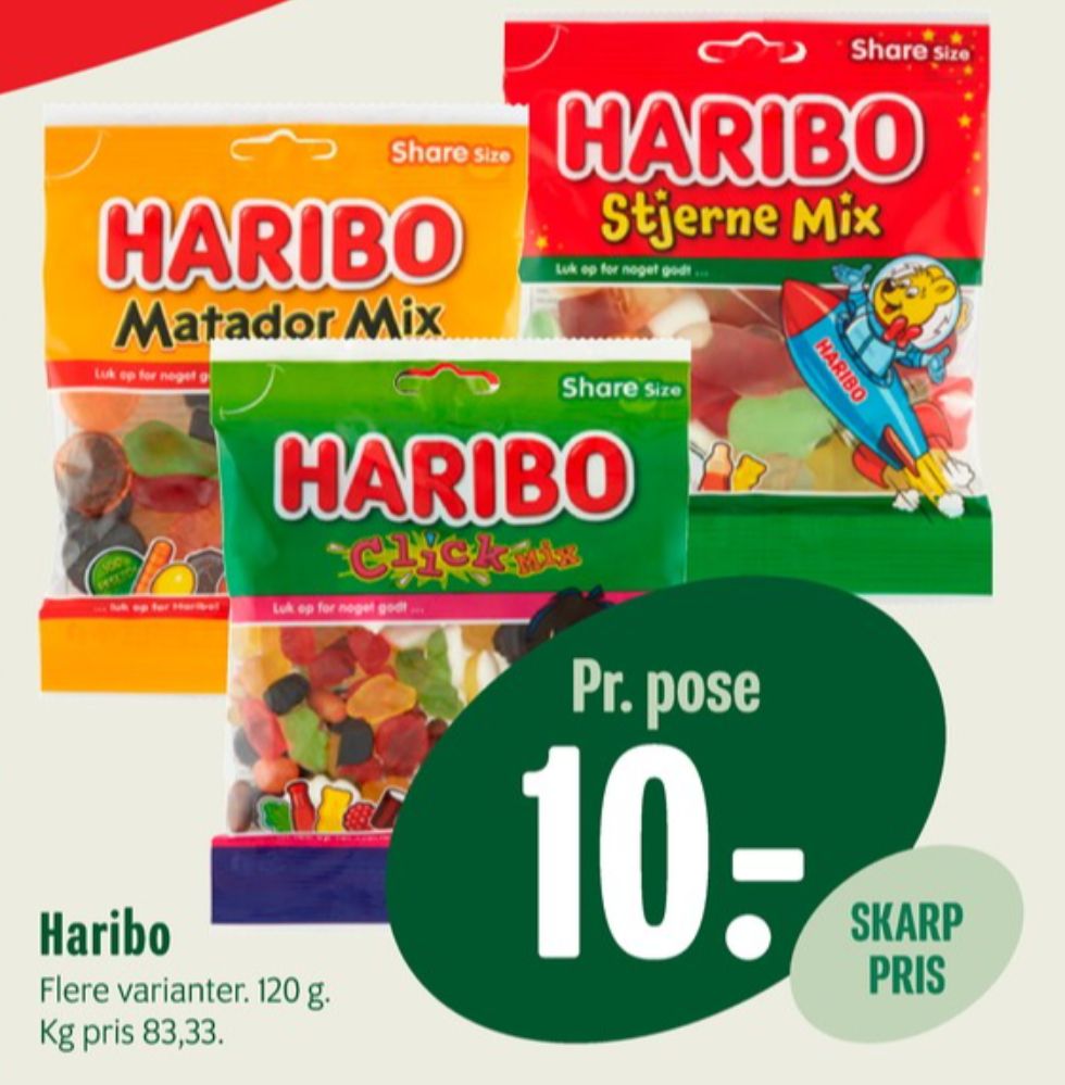 Haribo Stjernemix, Slikpose Sour