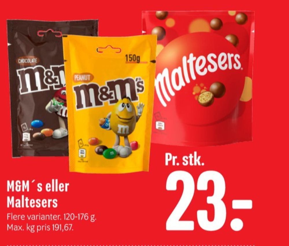 M&Ms, Chokoladepastiller Peanut
