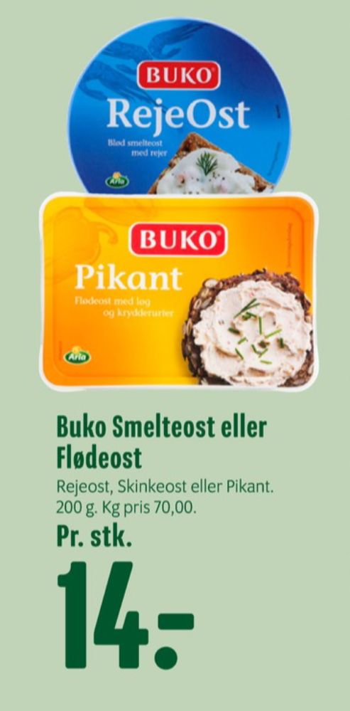 Buko Smelte, Smøreost Rejeost