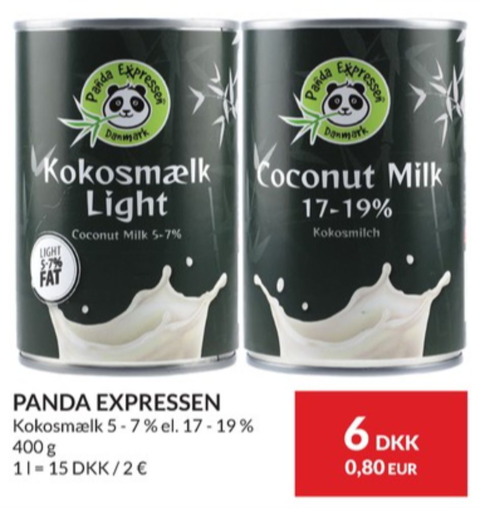 Panda Expressen , Kokosmælk