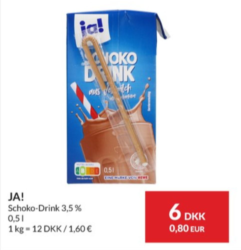 ja!, Kakaomælk