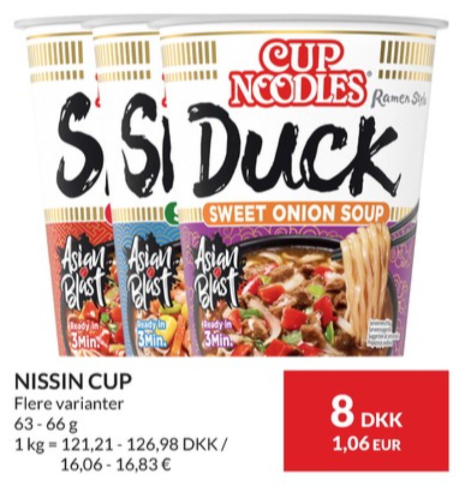 Nissin Cup Noodles, Sweet Onion Soup