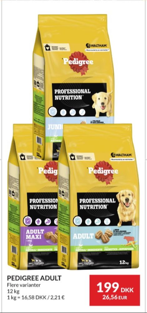 Pedigree, Hundefoder