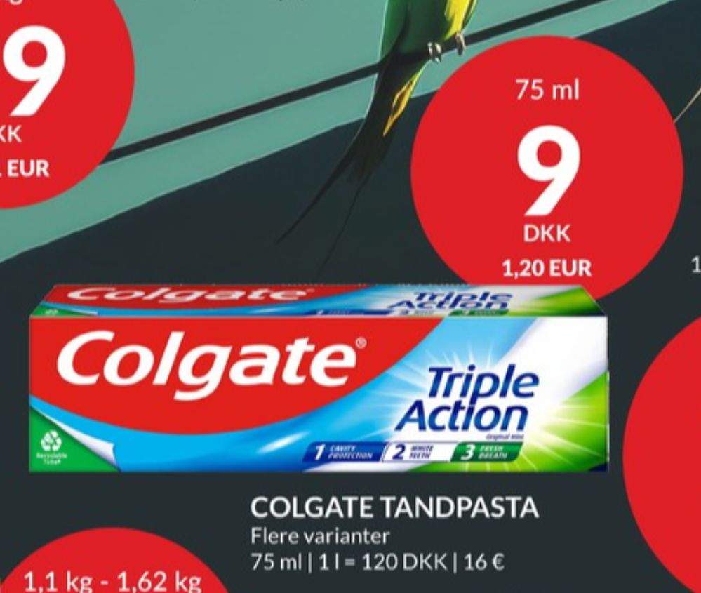 Colgate, Tandpasta
