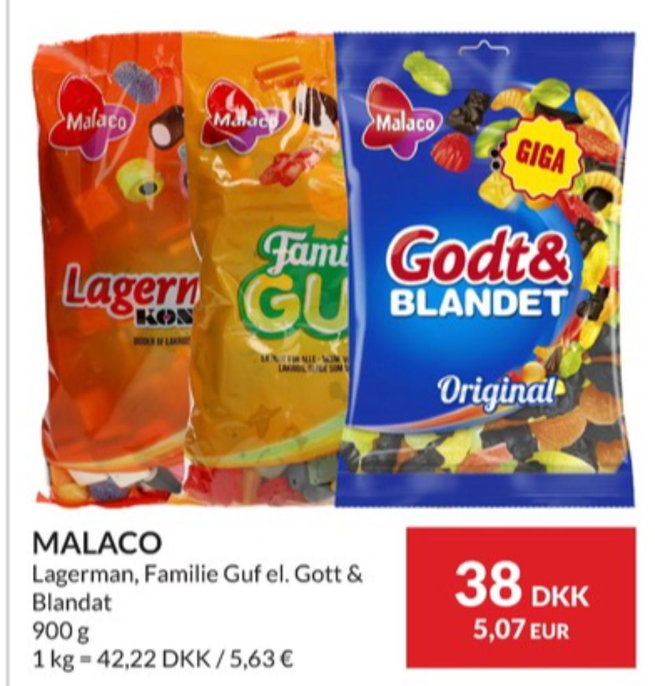 Malaco Godt & Blandet, Slikposer