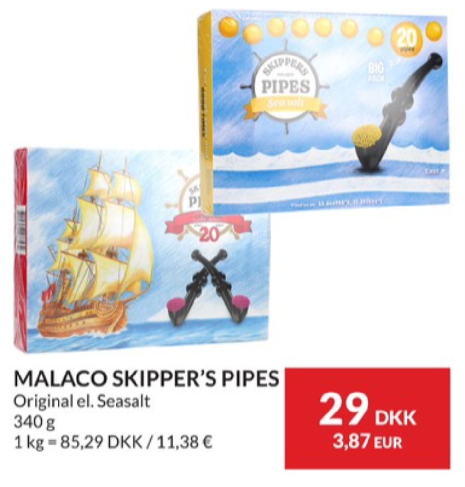 Skippers Pipes, Lakridspiber