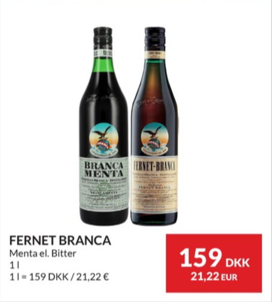 Fernet Branca, Bitter