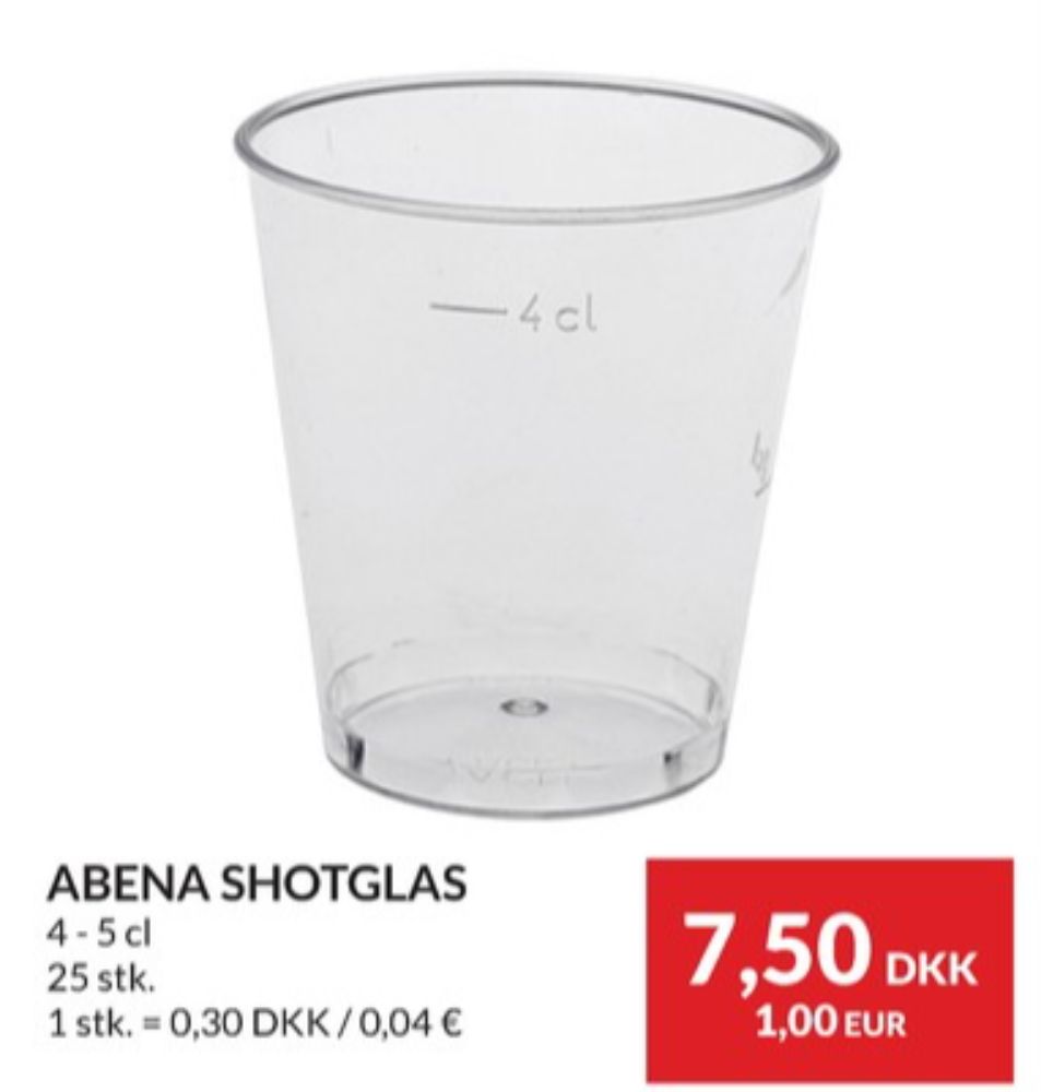 Abena, Engangsglas