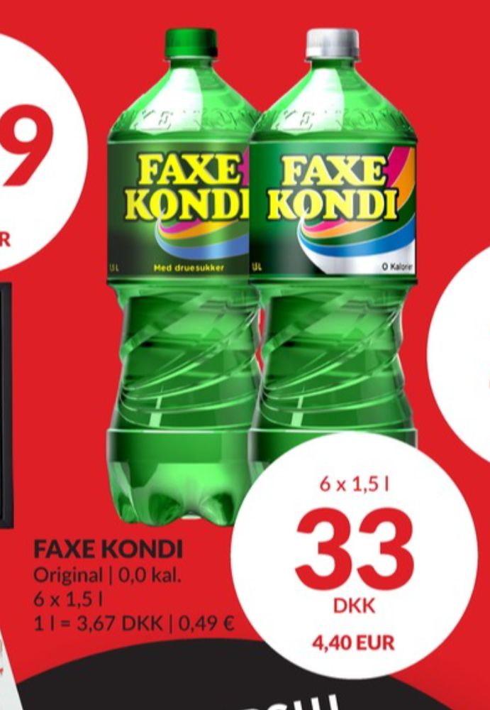 Faxe Kondi 0 Kalorier, Sportssodavand