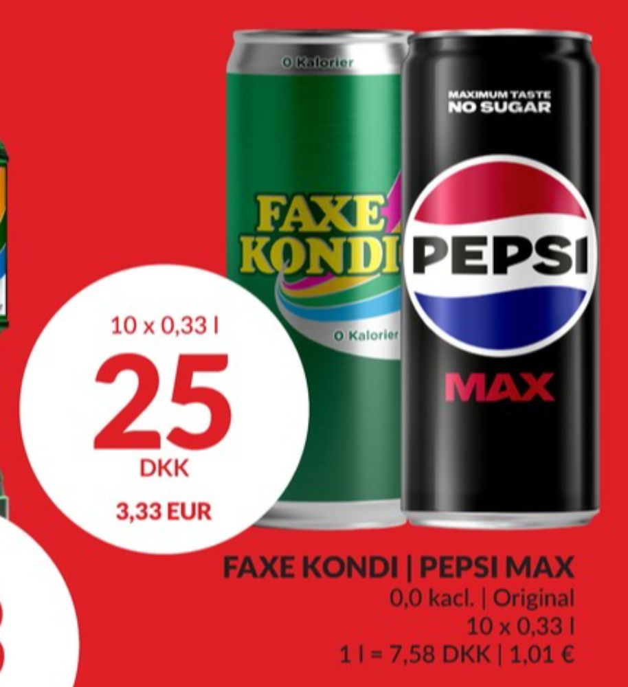 Pepsi Max, Cola 10 pk.