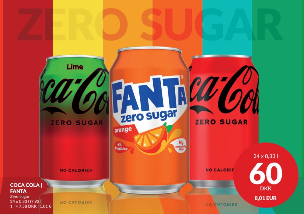 Coca Cola Zero Lime, Cola 24 pk.