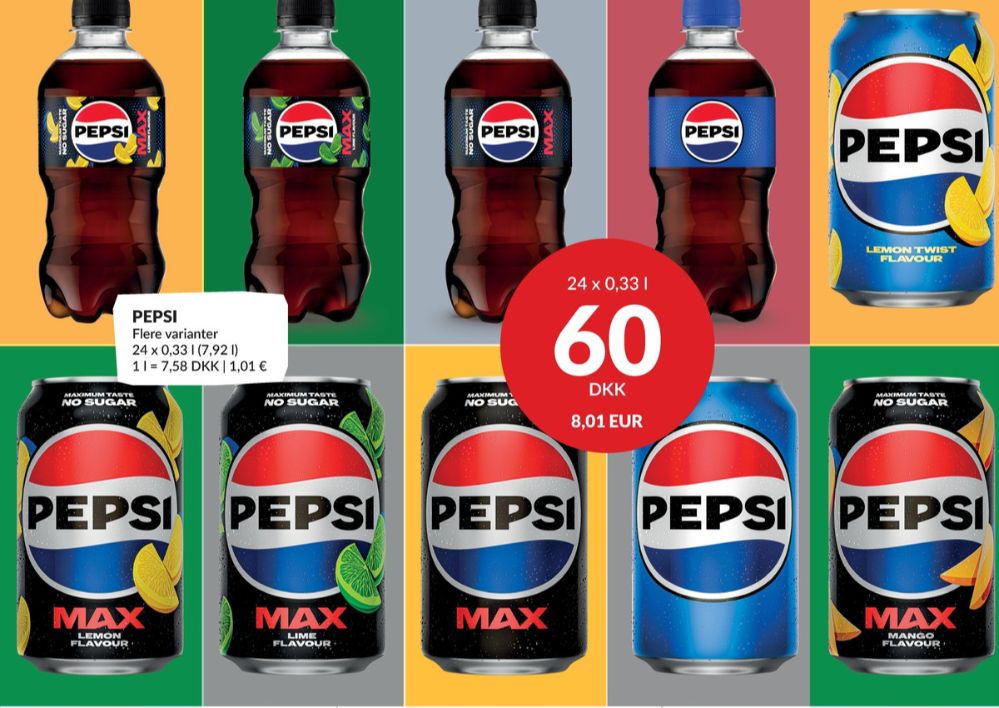 Pepsi Max Lime, Cola 24 pk.