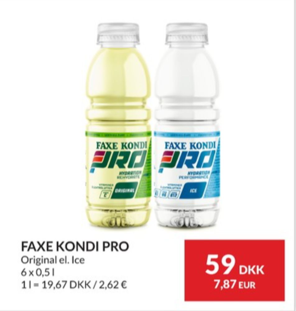 Faxe Kondi Pro, Sportsvand Original 6 pk.