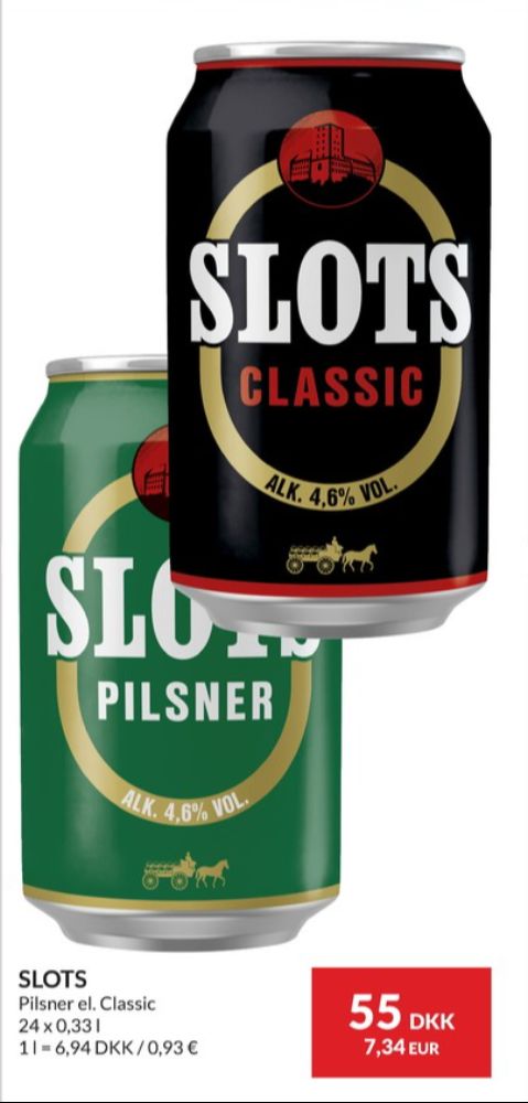 Slots Classic, Øl 24 pk.