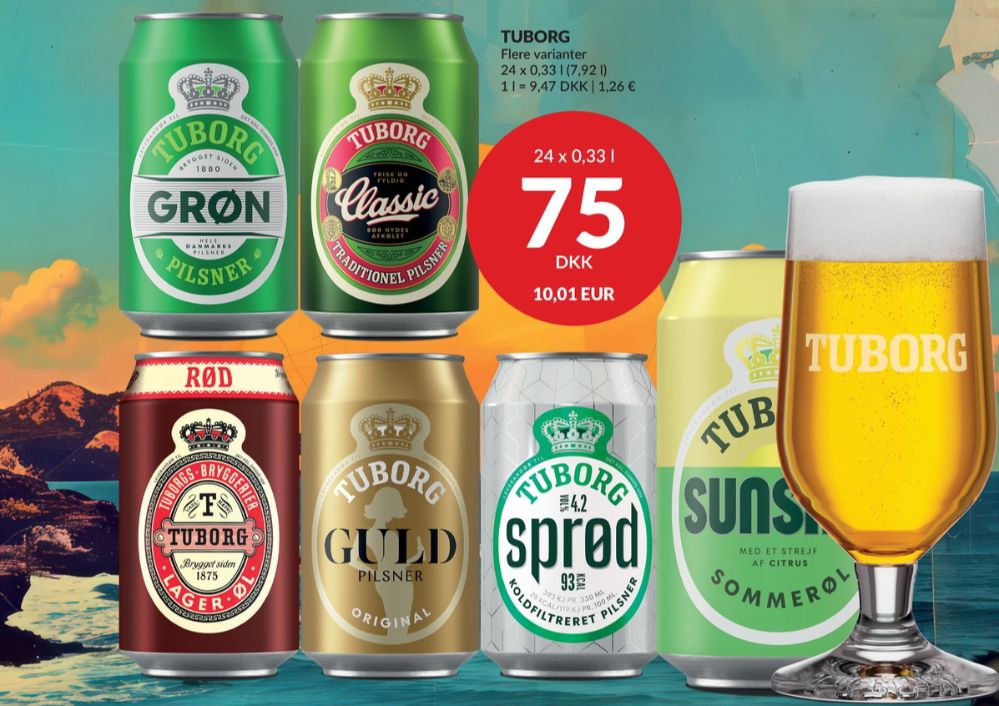 Tuborg Guld, Øl 24 pk.