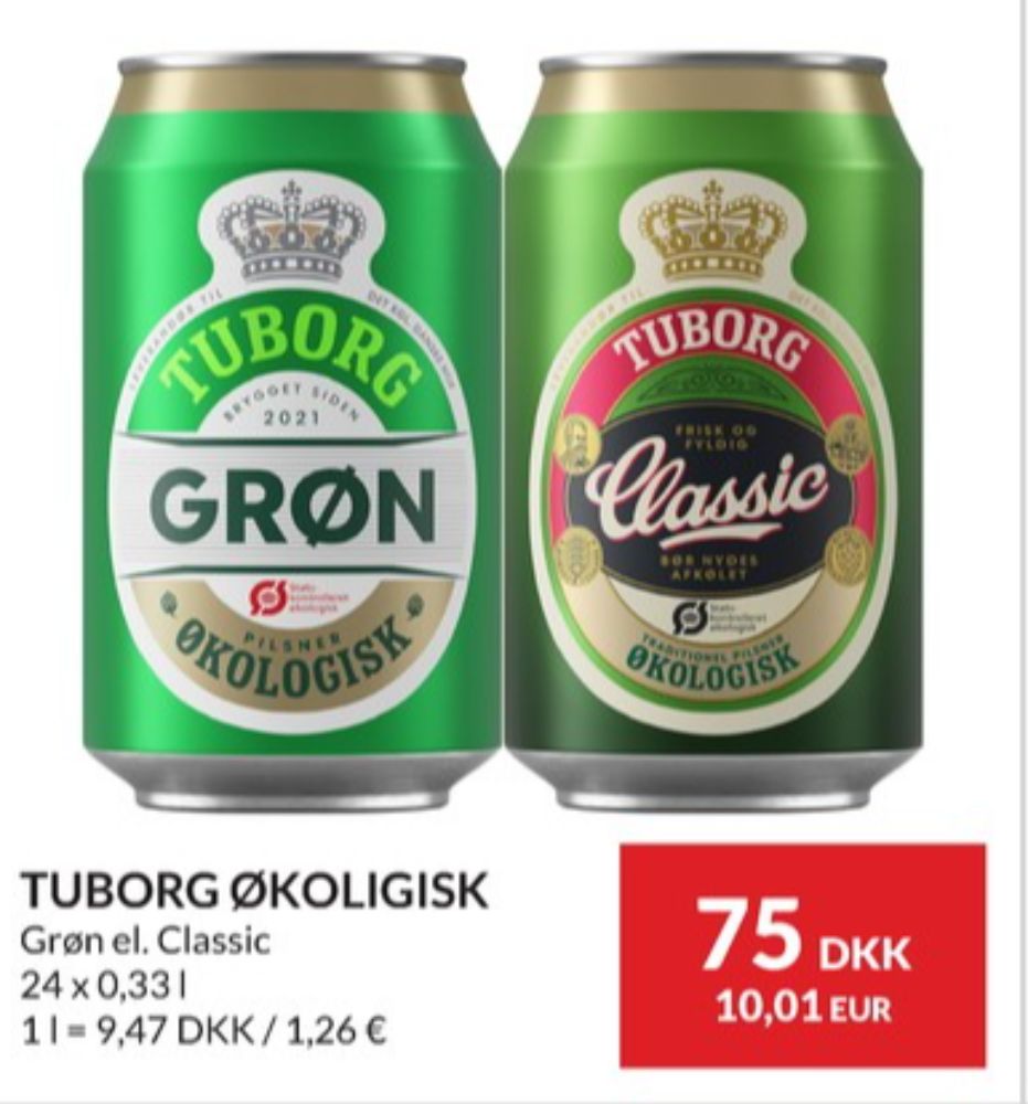 Tuborg Grøn, Øl 24 pk.