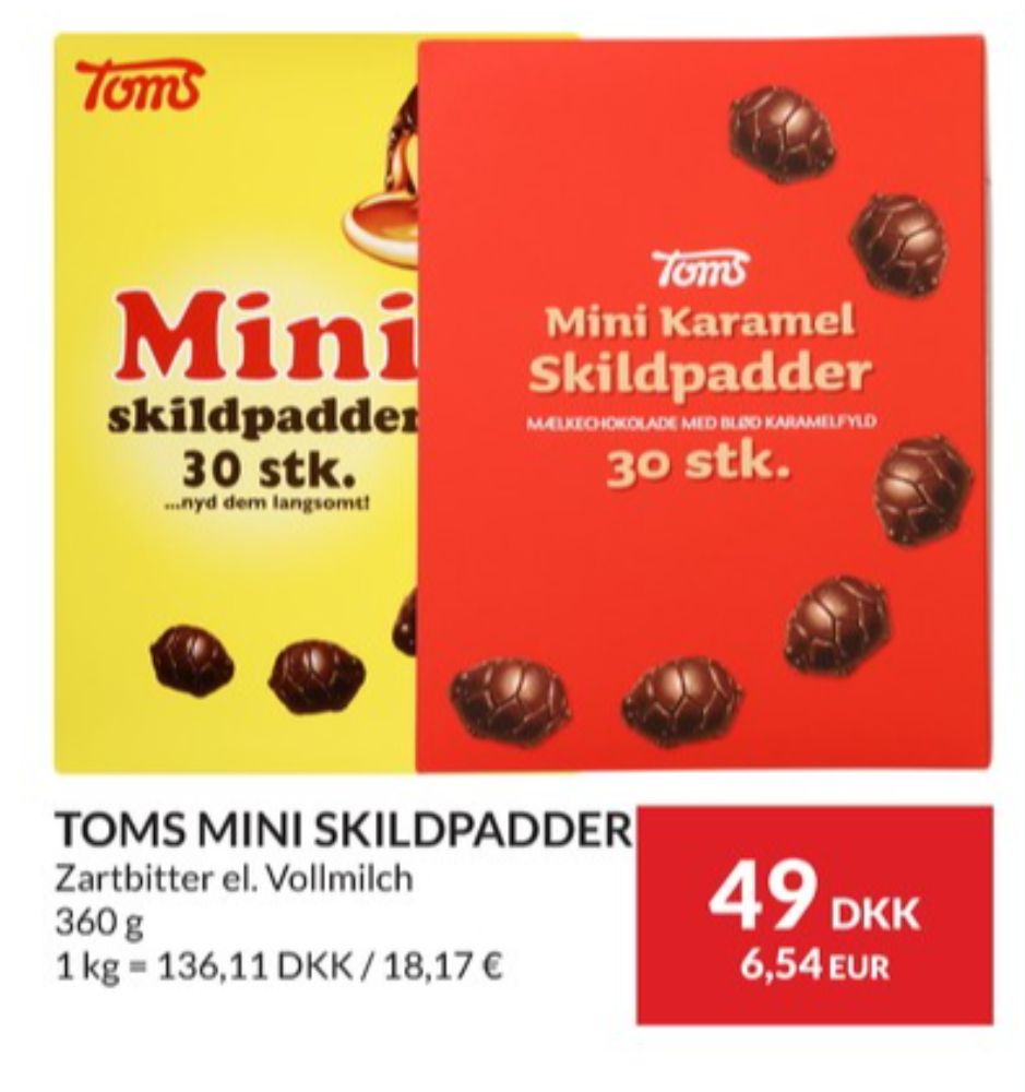 Toms Mini Skildpadder, Chokoladeskildpadder