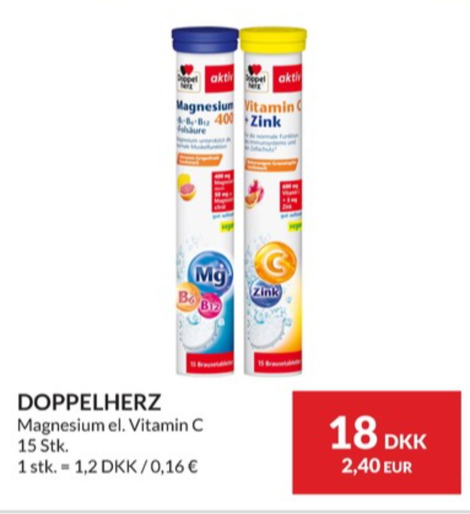 Doppelherz, Kosttilskud