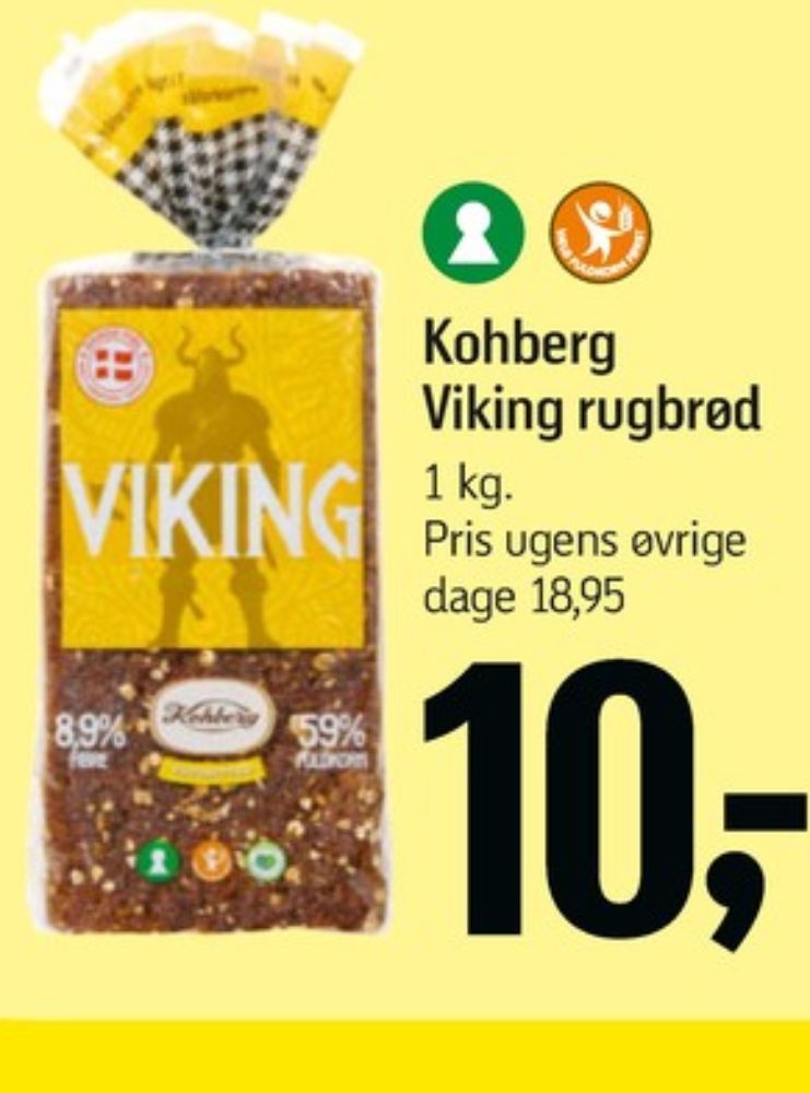 Kohberg Viking, Rugbrødsskiver
