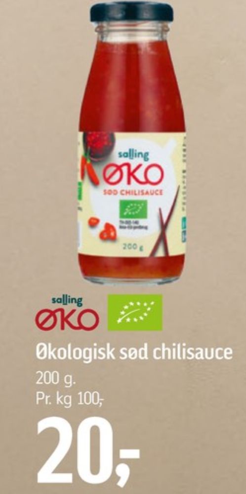 Salling ØKO, Chilisauce Sød