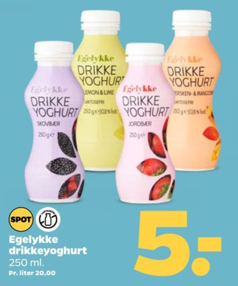 Egelykke, Drikkeyoghurt Jordbær