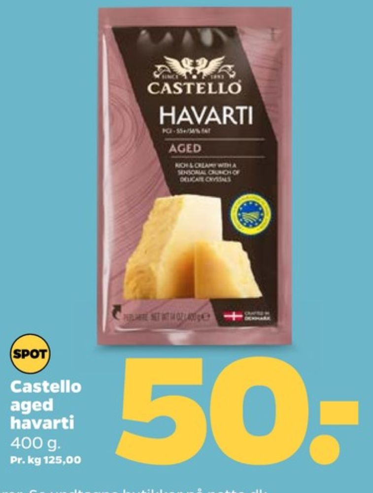 Castello, Havarti