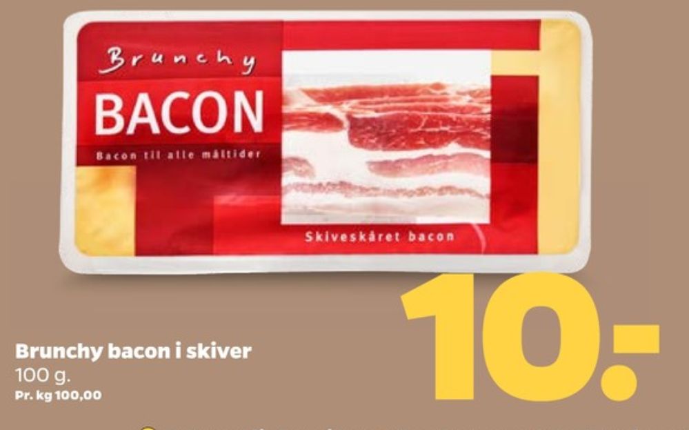 Brunchy, Baconskiver