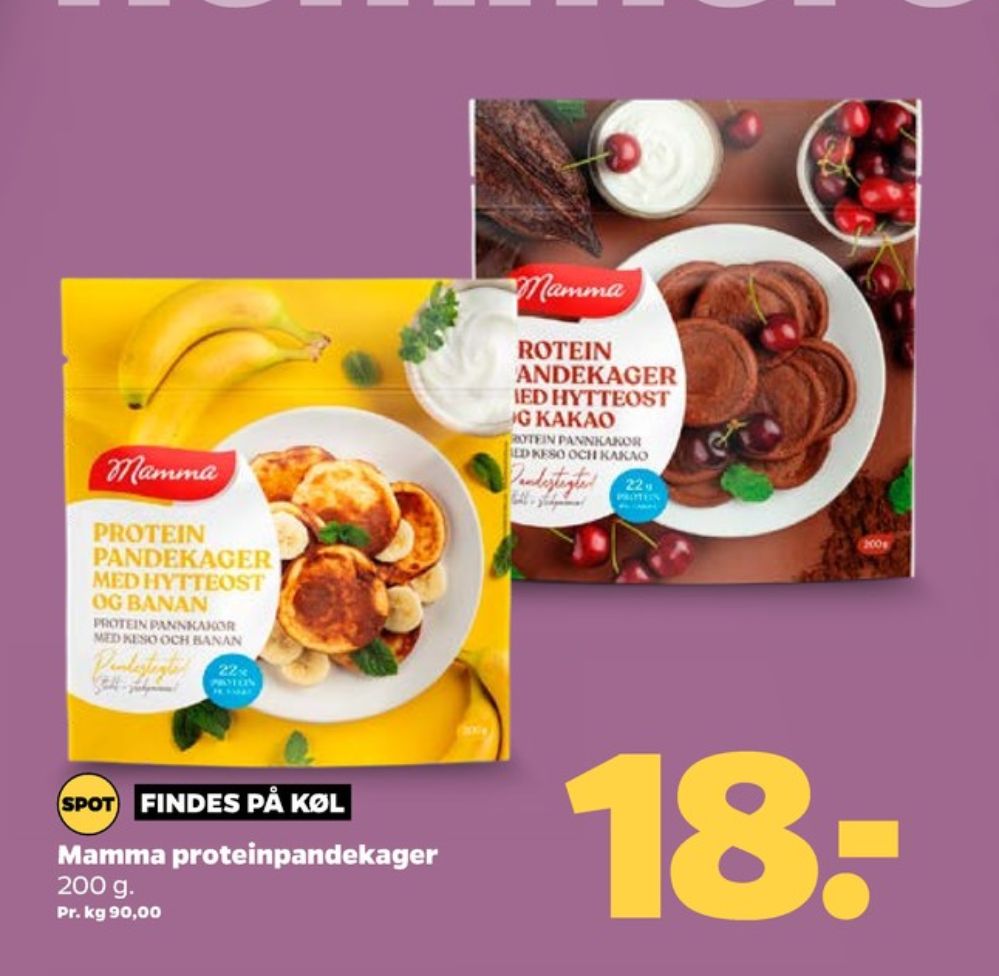 Mamma, Pandekager med Hytteost og Kakao