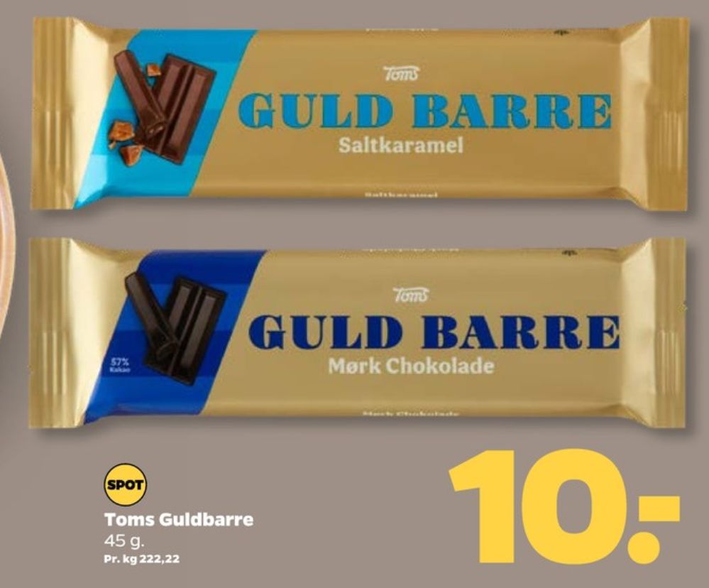 Toms Guldbarre, Chokoladebar Mørk Chokolade
