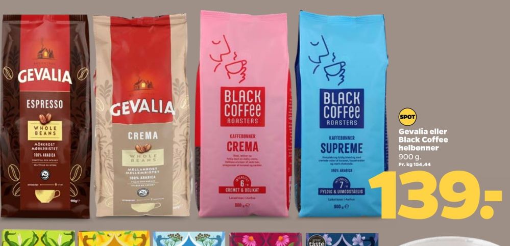 Black Coffee Supreme, Kaffebønner