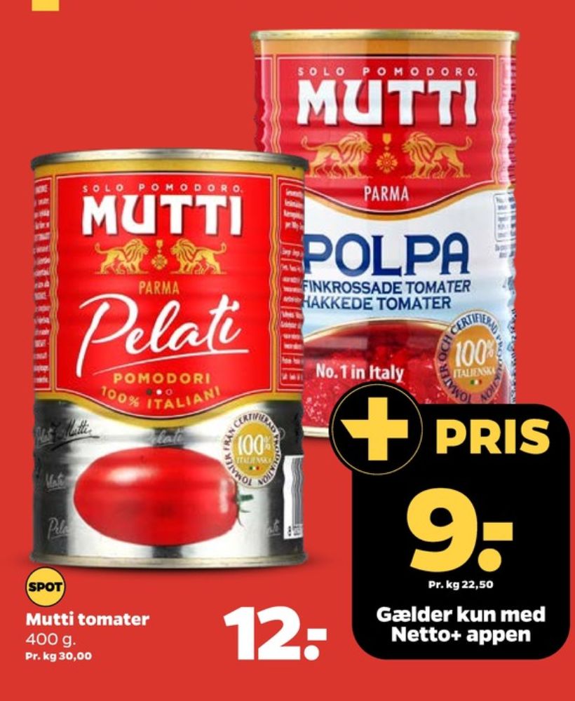 Mutti, Tomater