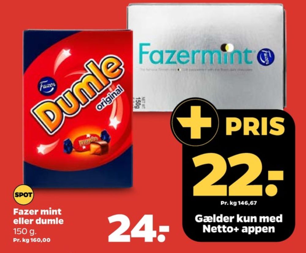 Fazer Fazermint, Dessertchokolade