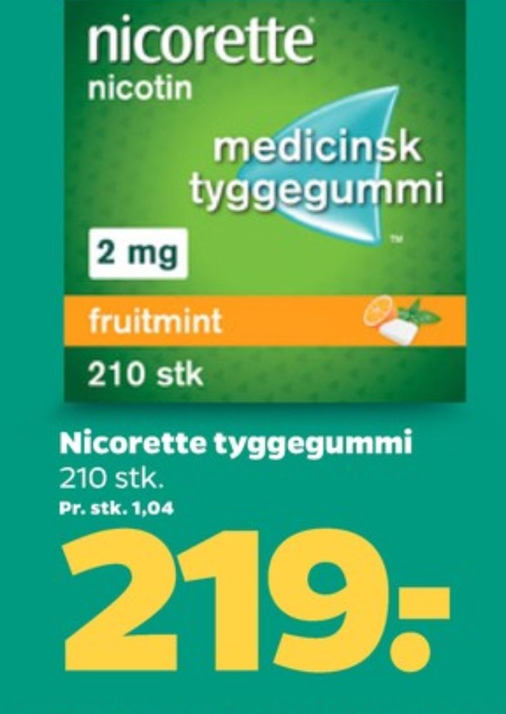 Nicorette, Nikotintyggegummi