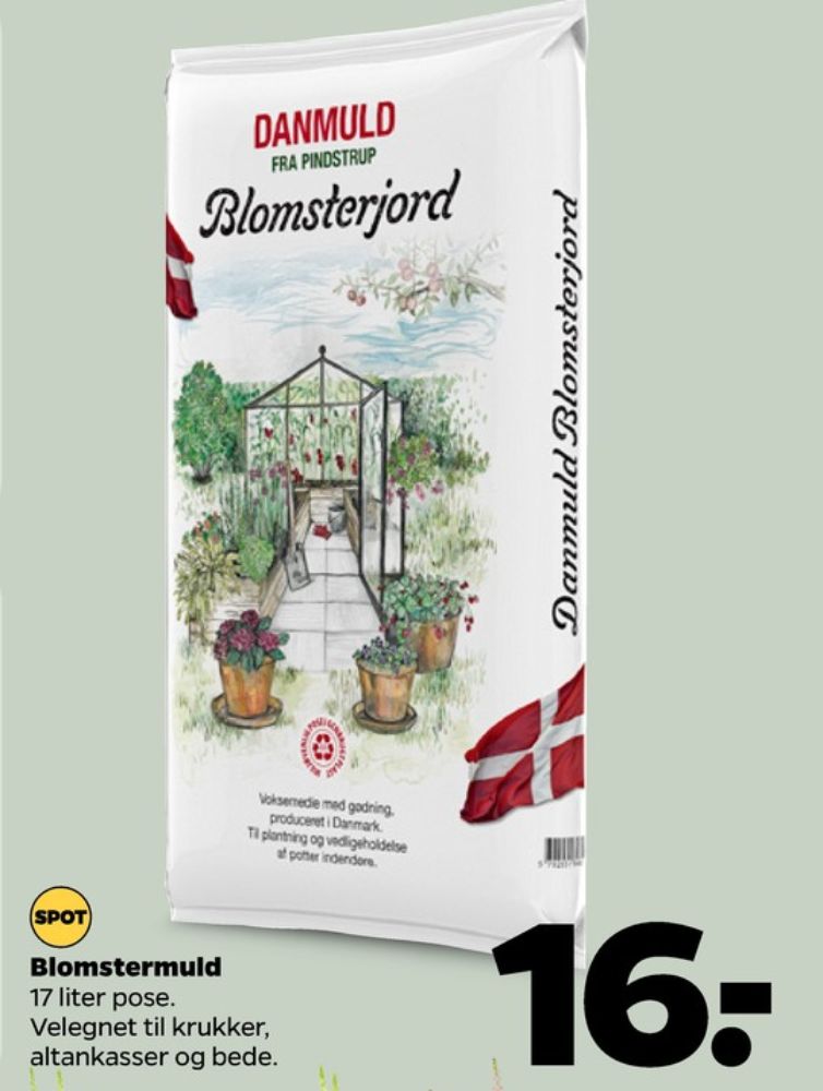 Danmuld, Blomsterjord