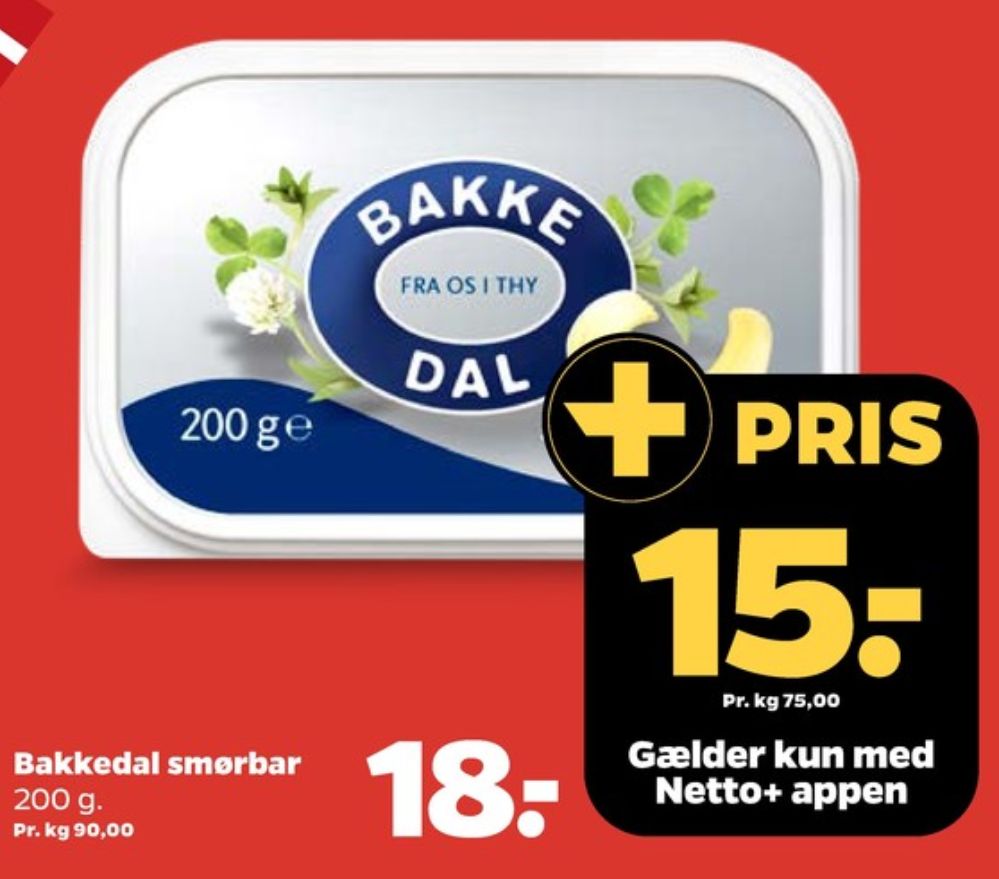 Bakkedal, Smørbar