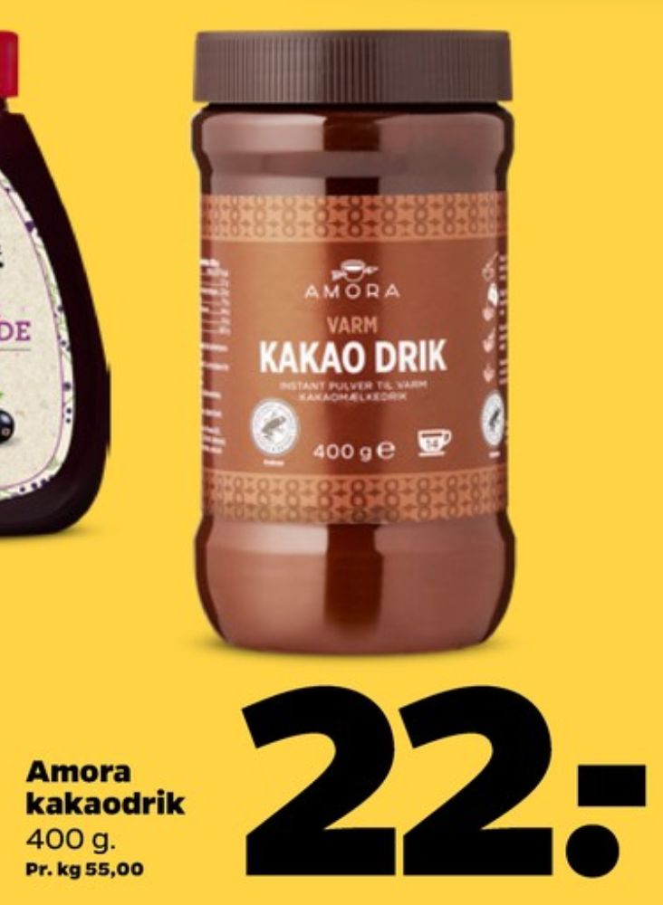 Amora, Kakaodrikspulver